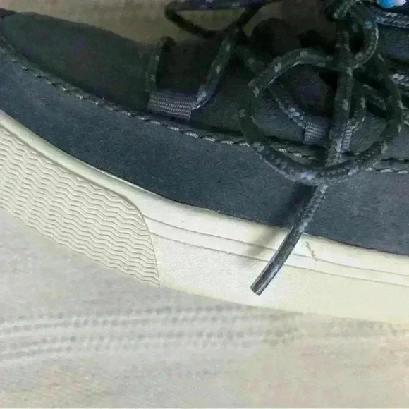 TOMS Alpine Boot Grey Waterproof Suede Tribal Webbing Women Size 8 - Picture 7 of 11